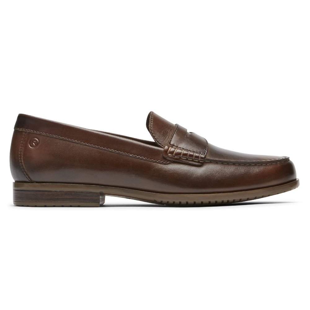 Rockport Singapore Mens Loafers - Curtys Penny Brown - CO2709581